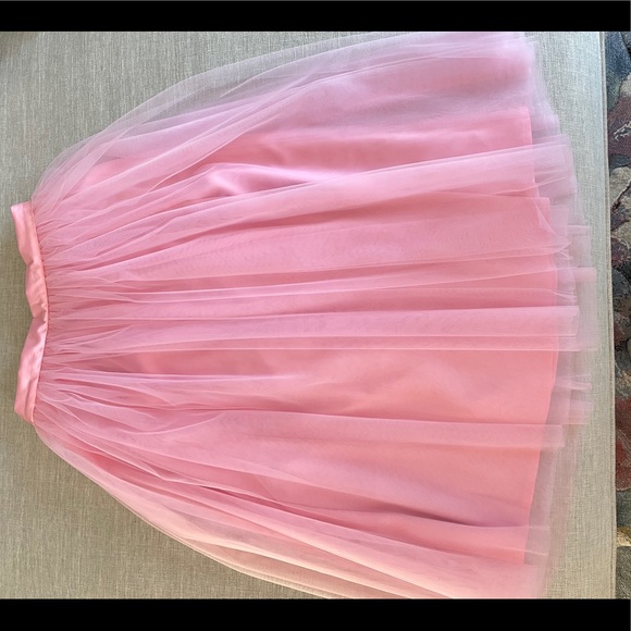 Tea Length Handmade Tulle Pink Rose Skirt - Picture 1 of 4